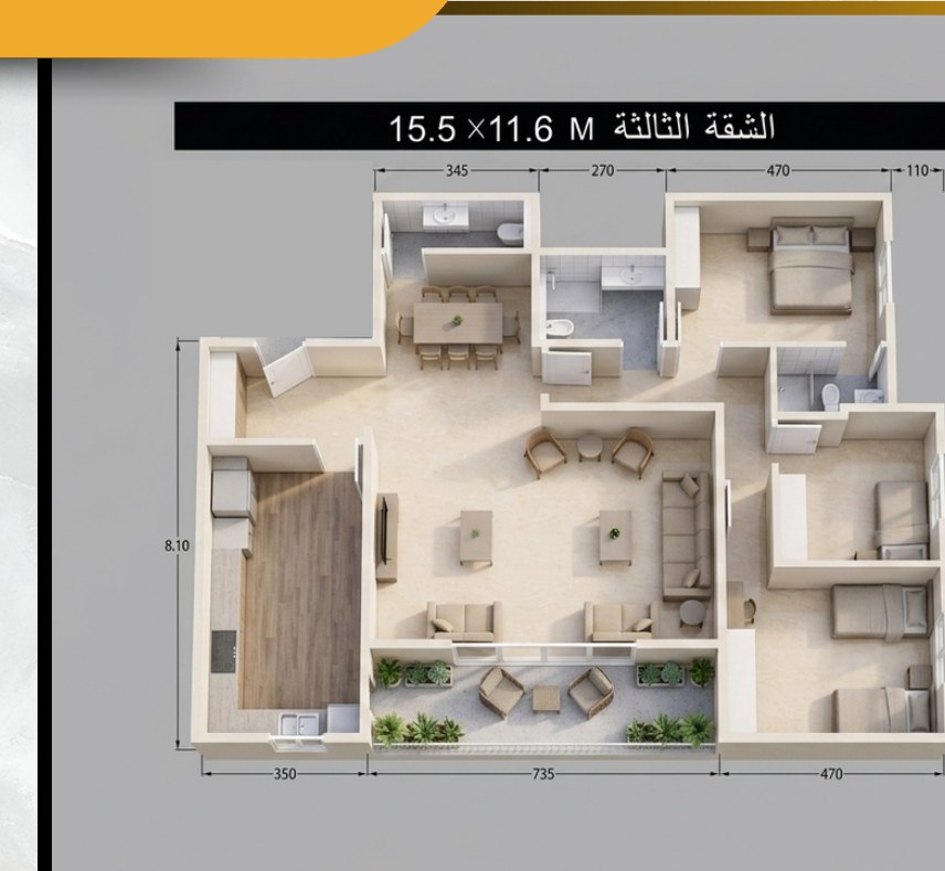 Apartment 3 floor plan