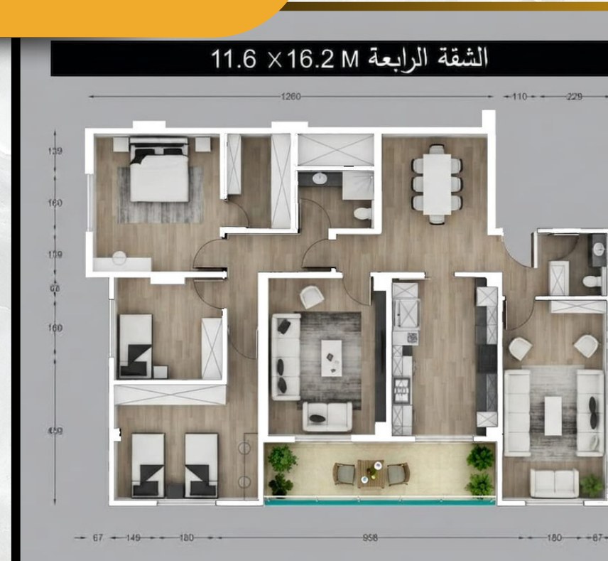Apartment 4 floor plan